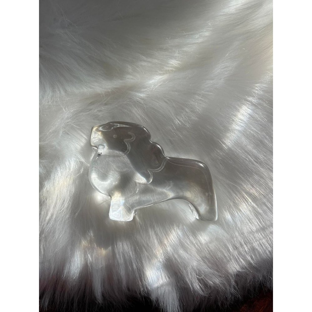 Vintage Kosta Boda Zoo Series Lion Paper Weight 3.25" Inches Tall